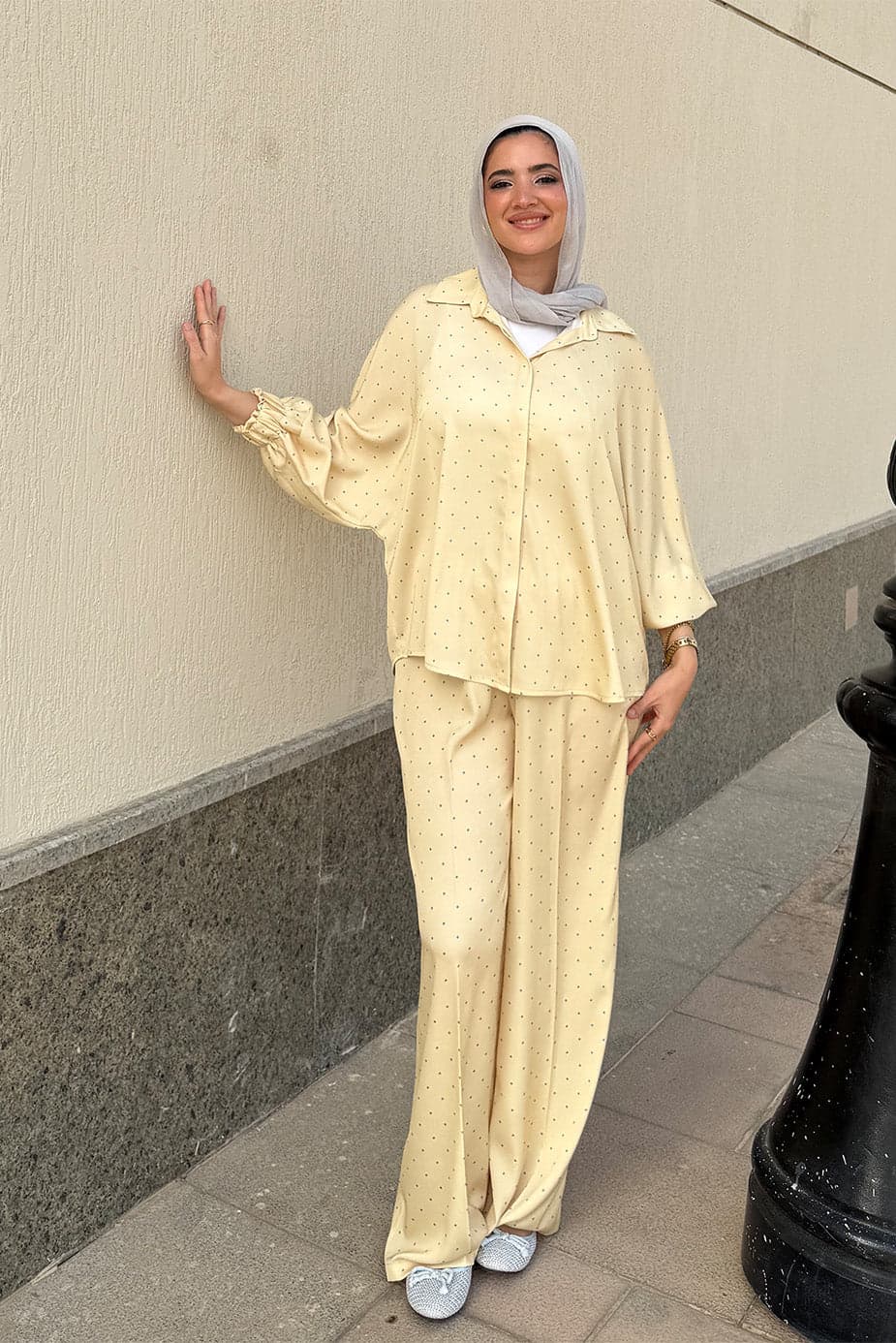 Butter Polka Wide Pants Full-length